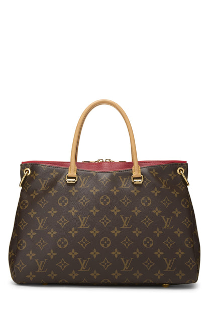 Louis Vuitton, Pre-Loved Red Monogram Canvas Pallas, Red