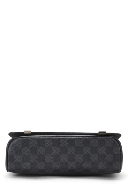 Louis Vuitton, Pre-Loved Damier Graphite Alps District NM PM, Negro