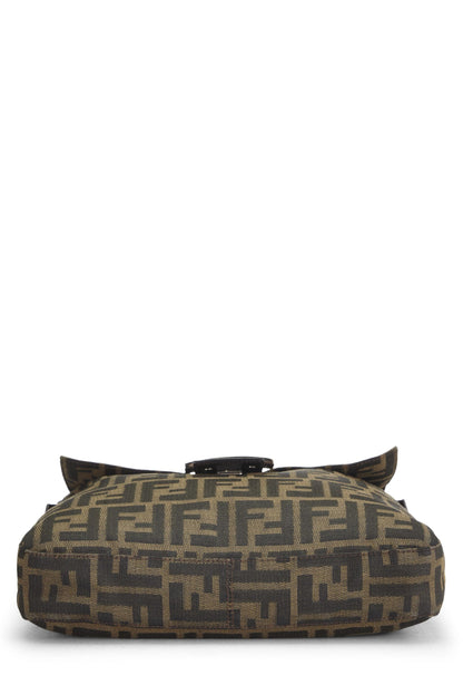 Fendi, Pre-Loved Brown Zucca Canvas Shoulder Bag, Brown