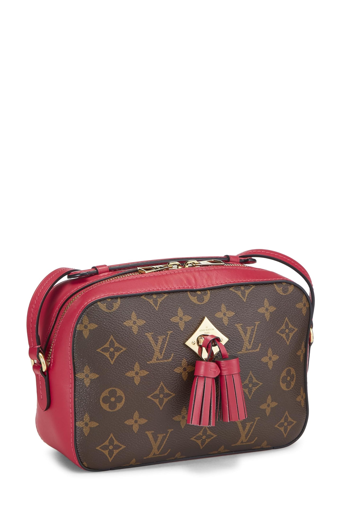 Louis Vuitton, Pre-Loved Pink Monogram Canvas Saintonge, Pink