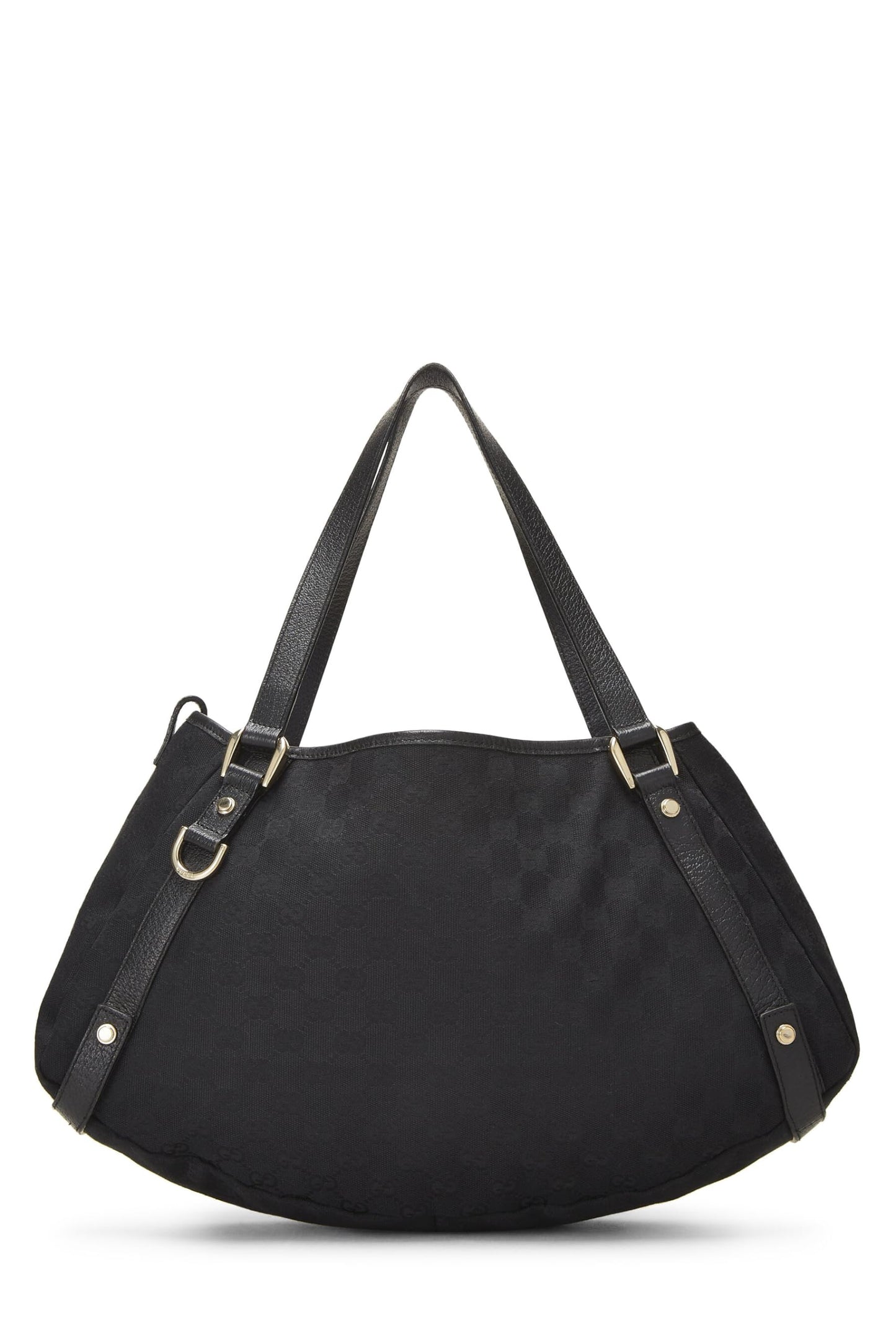 Gucci, sac fourre-tout Abbey en toile GG noir d'occasion, noir