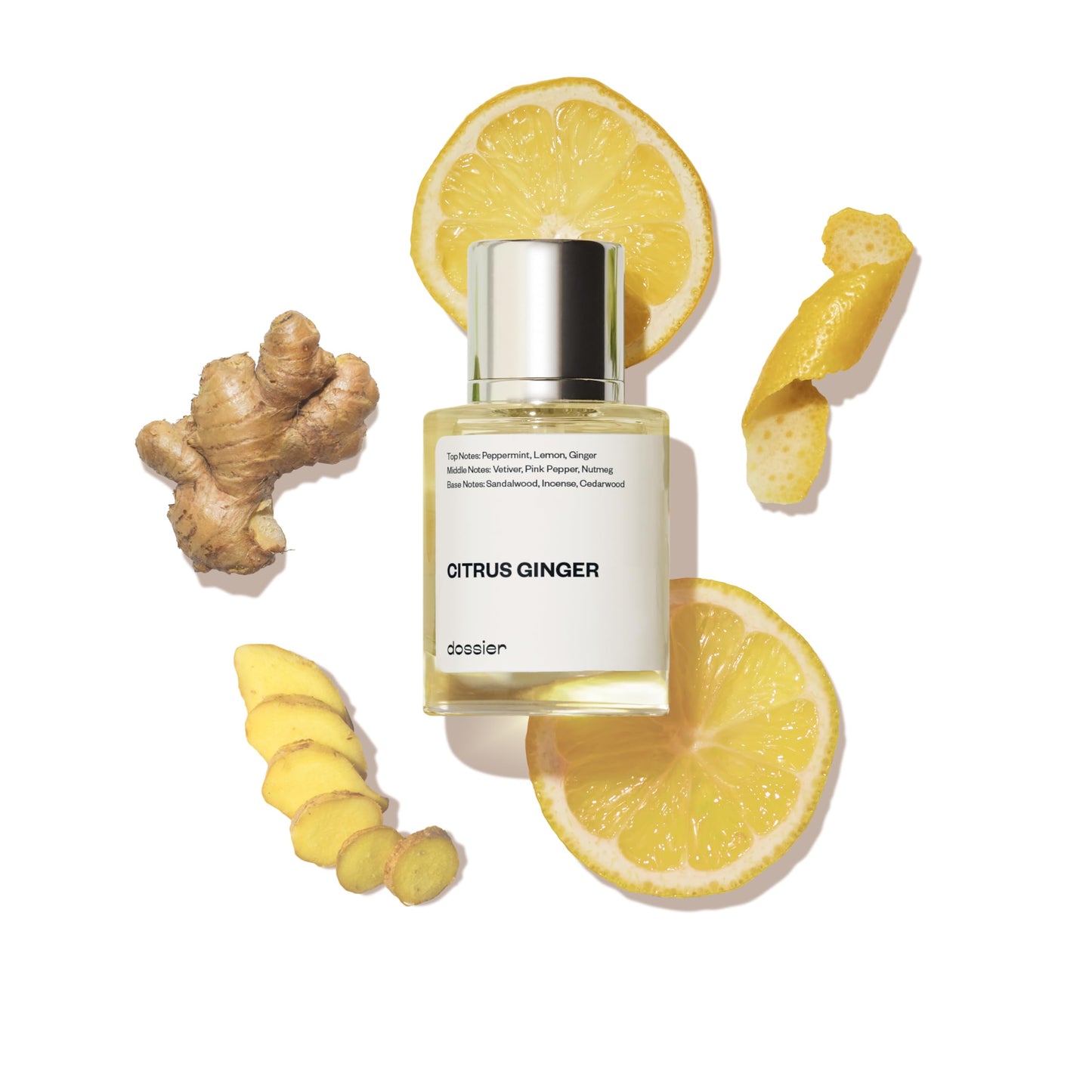 Dossier - Citrus Ginger - Eau de Parfum - Inspired By Bleu De Cha nel Fragrance - Perfume Luxury - Pure Infused - For Women Men Unisex - Fragrance 1,70z (50ml)