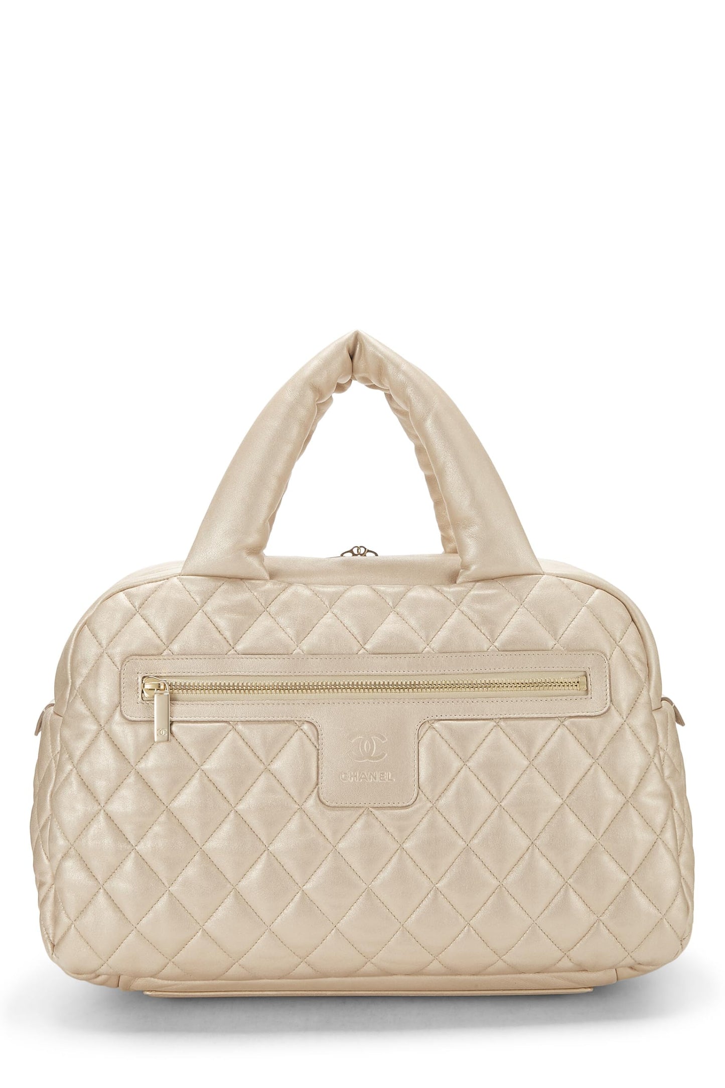 Chanel, Bolso bowling Coco Cocoon de cuero dorado Pre-Loved, Dorado