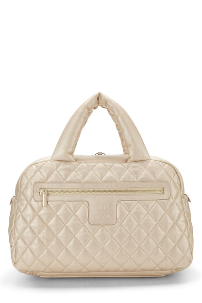 Chanel, Pre-Loved Gold Leather Coco Cocoon Bowling Bag, Gold