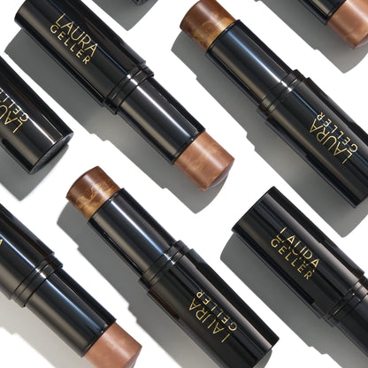 LAURA GELLER NEW YORK Bâton de maquillage bronzeur en marbre italien | Contour marbré au fini crème pour un éclat naturel, Capri Coast