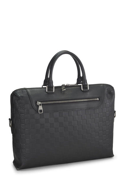 Louis Vuitton, Pre-Loved Black Damier Infini Porte Documents Jour, Black