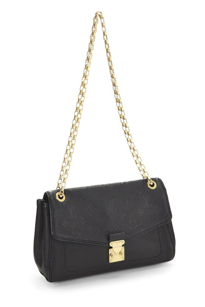 Louis Vuitton, Monogramme noir pré-aimé Empreinte Saint Germain PM, Noir