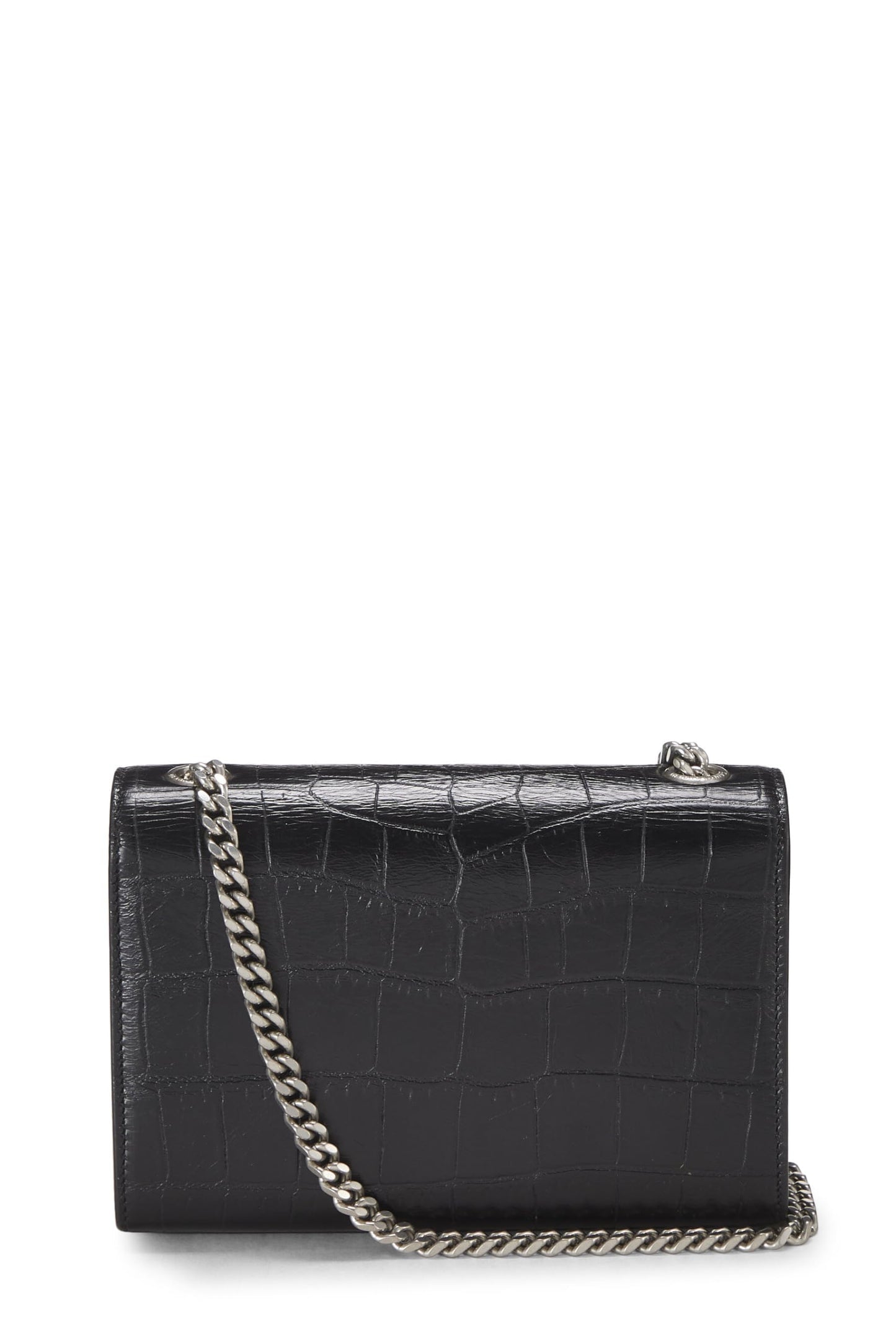 Yves Saint Laurent, Pre-Loved Black Embossed Leather Kate Tassel Small, Black