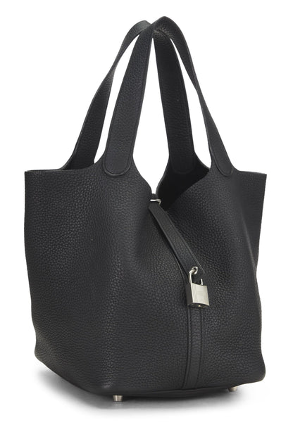 Hermès, Clémence Picotin Lock 22 Noir d'occasion, Noir