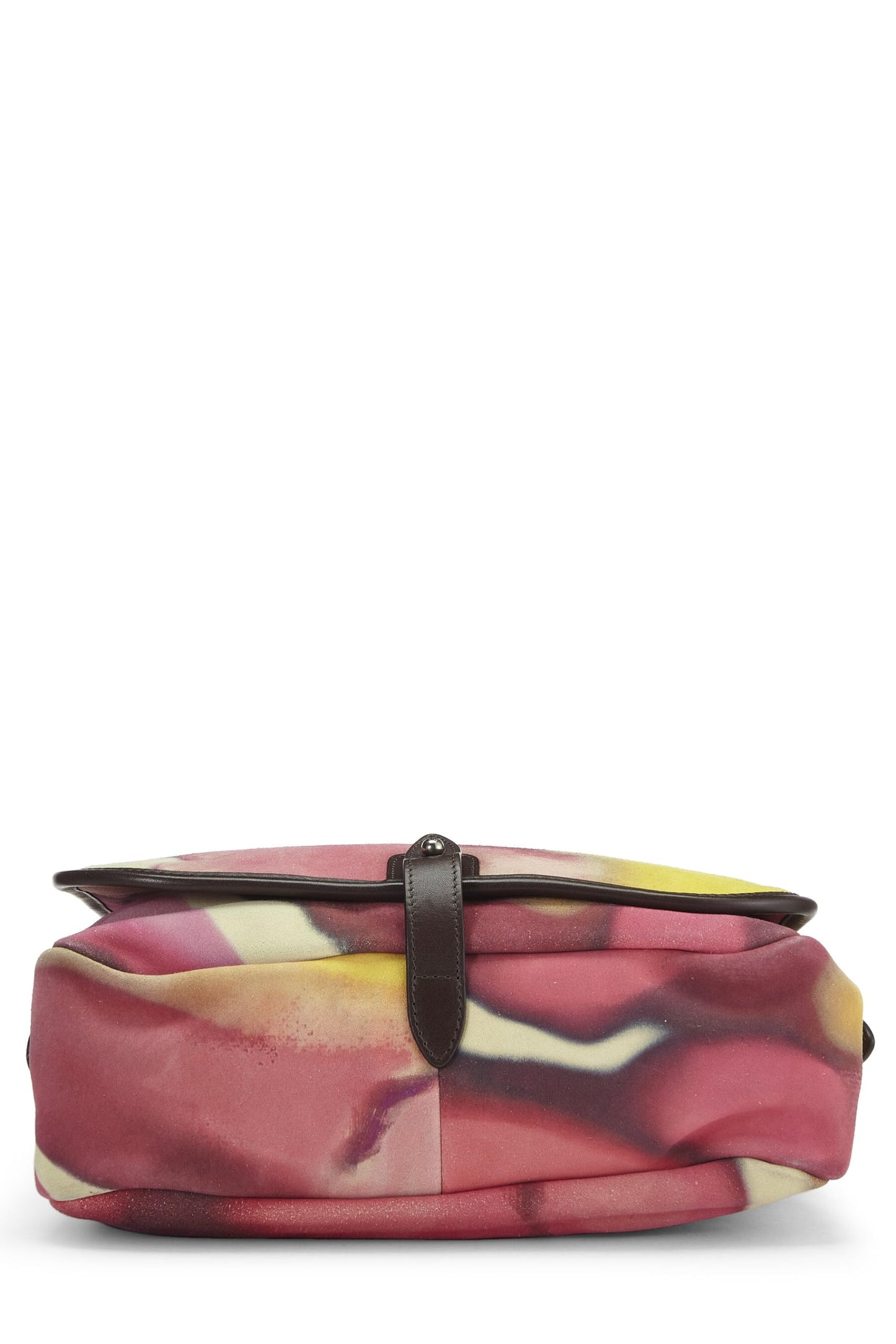 Chanel, sac messager Flower Power en daim multicolore d'occasion, multicolore