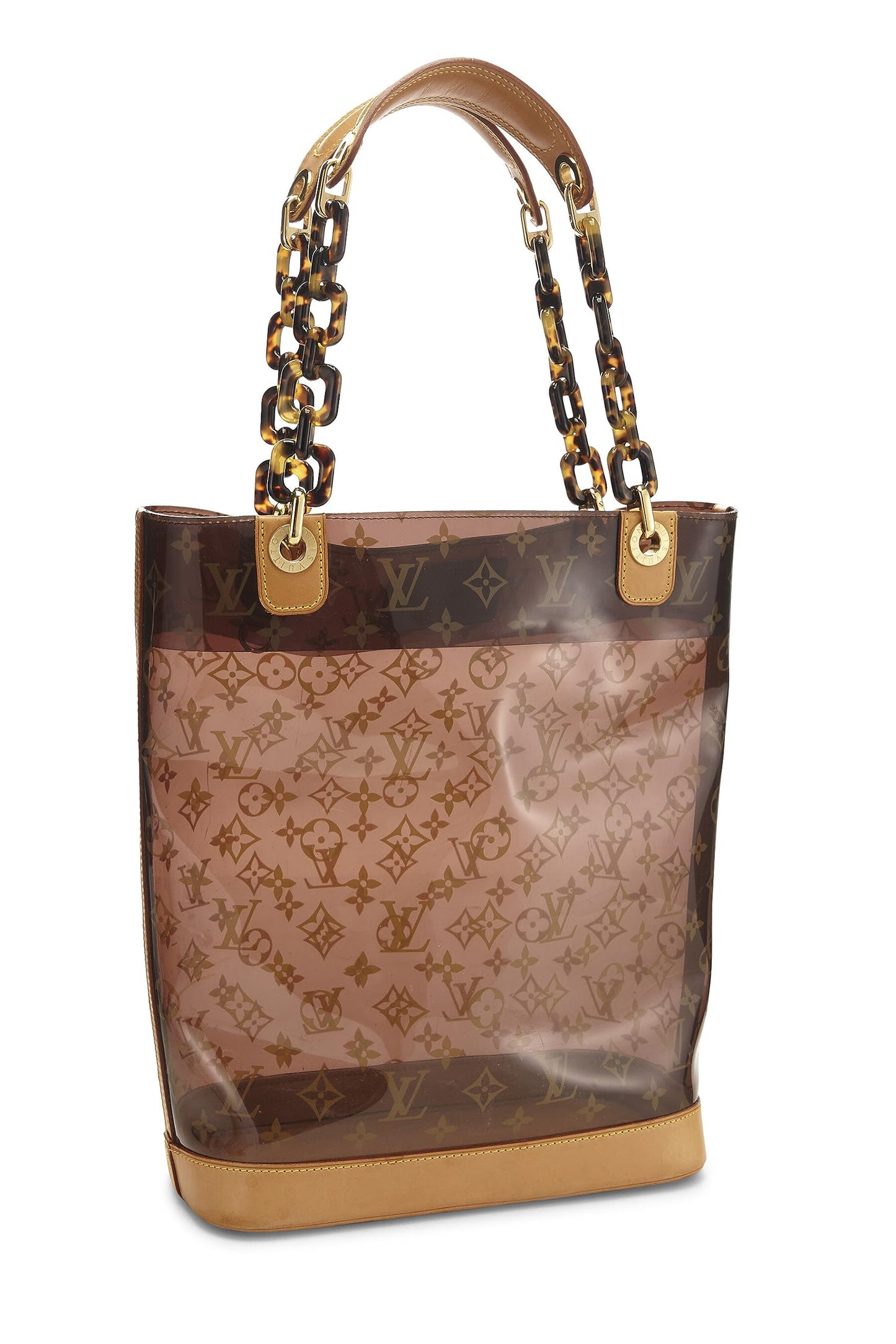 Louis Vuitton, Pre-Loved Monogram Ambre Vinyl Cabas MM, Brown