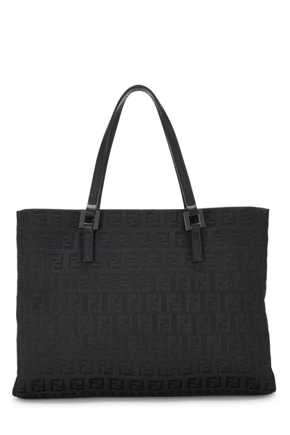 Fendi, sac fourre-tout en toile rose Zucchino, petit modèle, noir