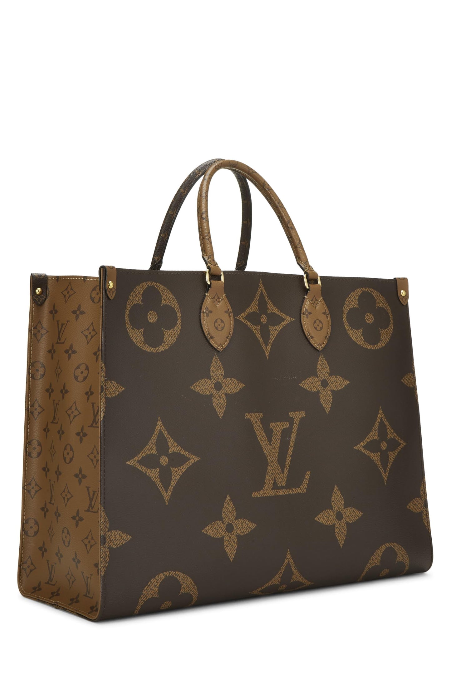 Louis Vuitton, Pre-Loved Monogram Reversed Giant On The Go GM, Brown