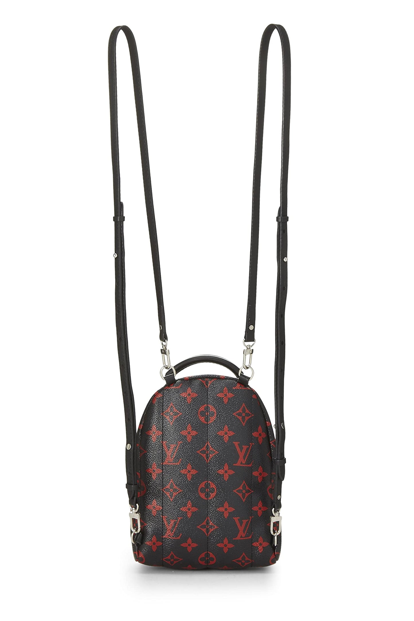 Louis Vuitton, Mini sac à dos Palm Springs Monogram Infrarouge d'occasion, noir