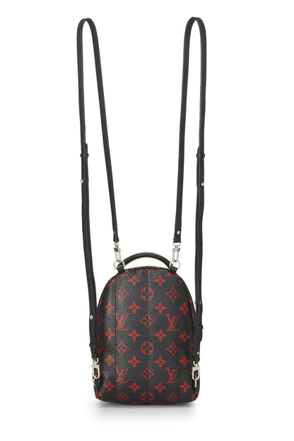 Louis Vuitton, Mochila mini Pre-Loved Monogram Infrarouge Palm Springs, Negro