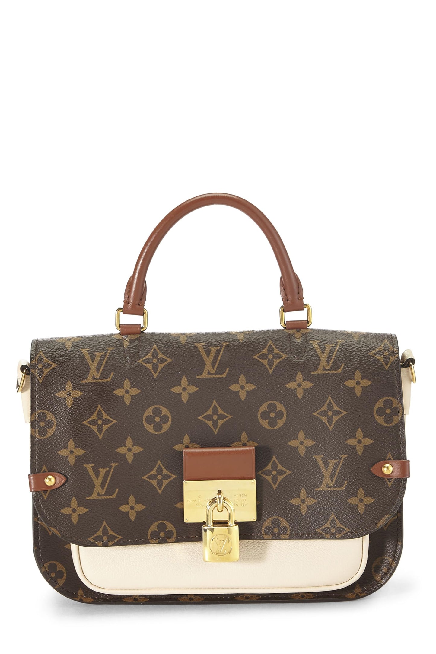 Louis Vuitton, Marignan de lona con monograma beige Pre-Loved, Beige