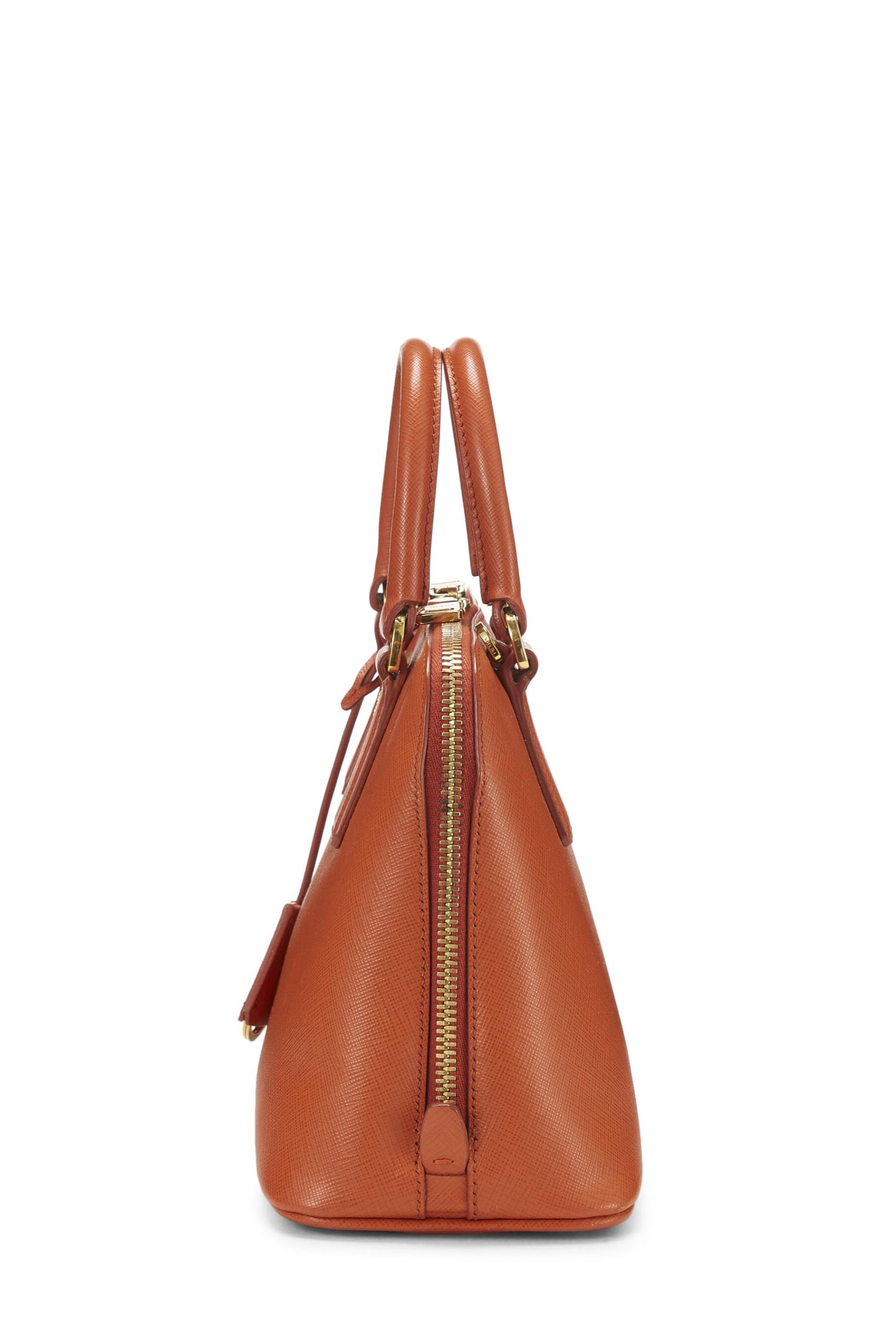 Prada, Pre-Loved Orange Saffiano Promenade Small, Orange