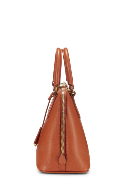 Prada, Promenade Saffiano Orange Small d'occasion, Orange