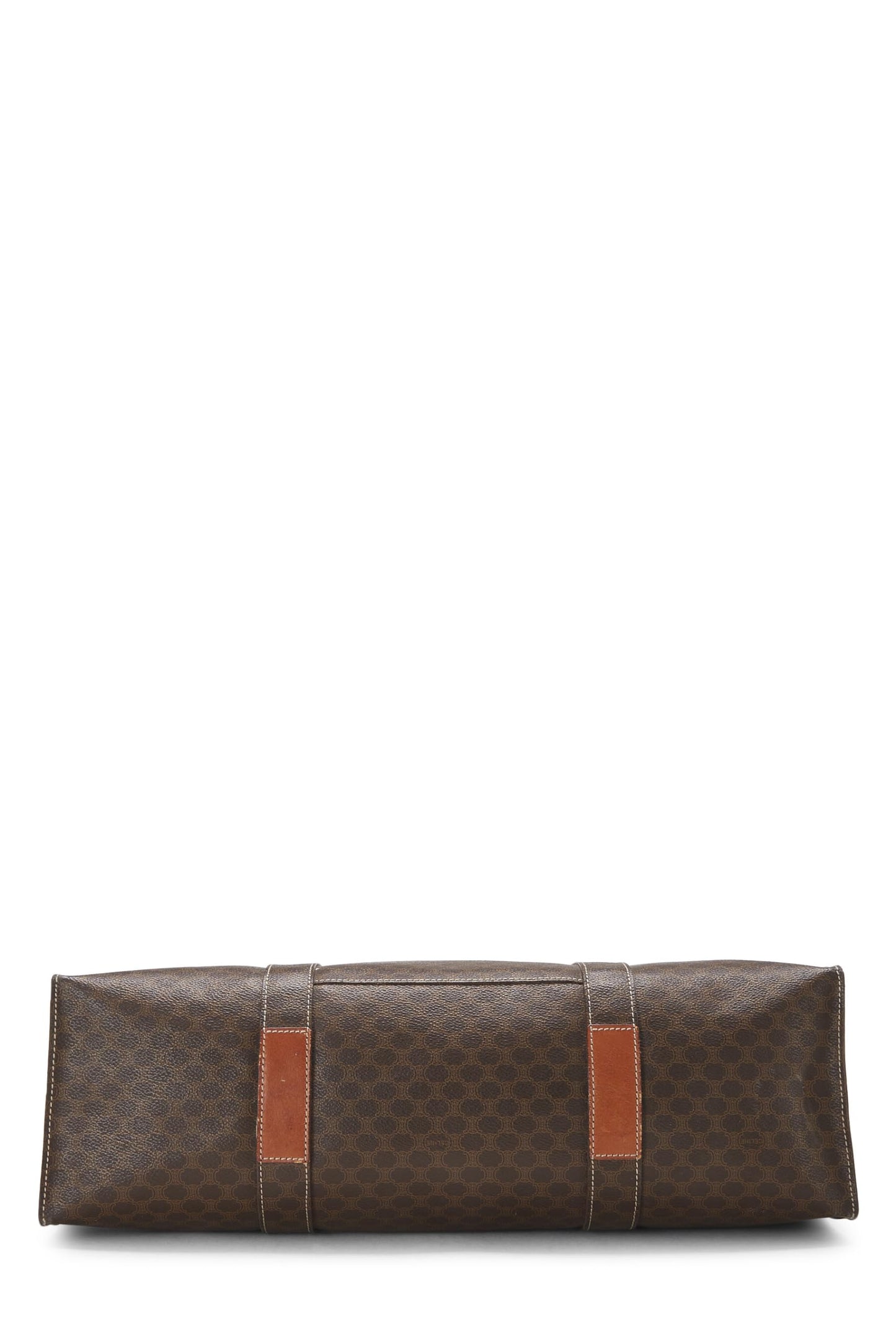 Céline, Pre-Loved Brown Macadam Tote, Brown