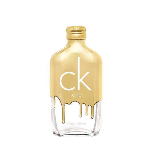 Eau de Toilette Calvin Klein CK One Gold – Fragancia unisex amaderada – Con notas de bergamota, higo, neroli y madera de guayaco – Perfumes unisex de lujo – Fragancia duradera