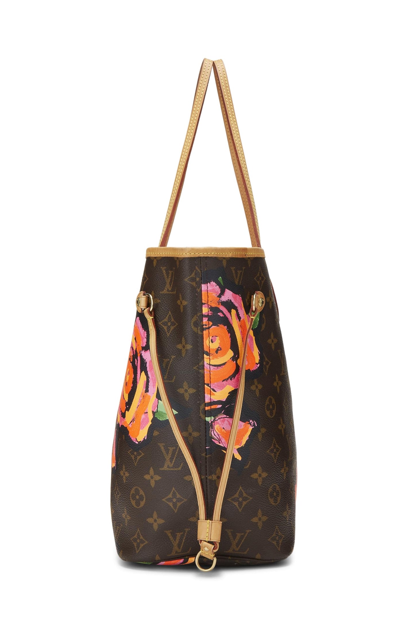 Louis Vuitton, Pre-Loved Stephen Sprouse x Louis Vuitton Monogram Canvas Roses Neverfull MM, Brown