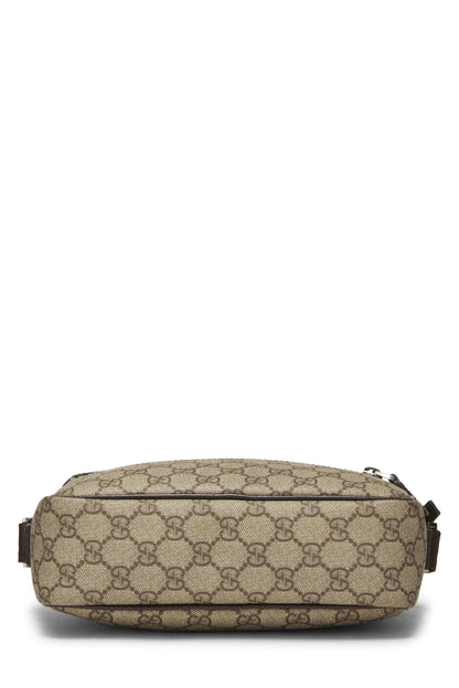 Gucci, sac photo en toile GG Supreme d'origine d'occasion, marron