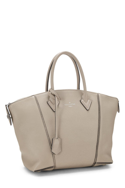 Louis Vuitton, Lockit MM de cuero suave Taurillon gris pre-amado, Gris