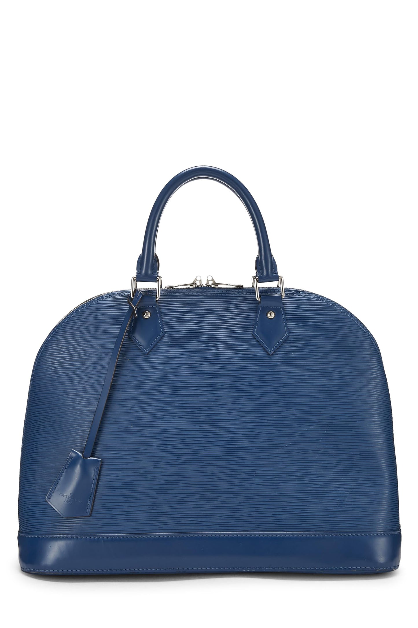 Louis Vuitton, Pre-Loved Bleu Celeste Epi Alma MM NM, Blue