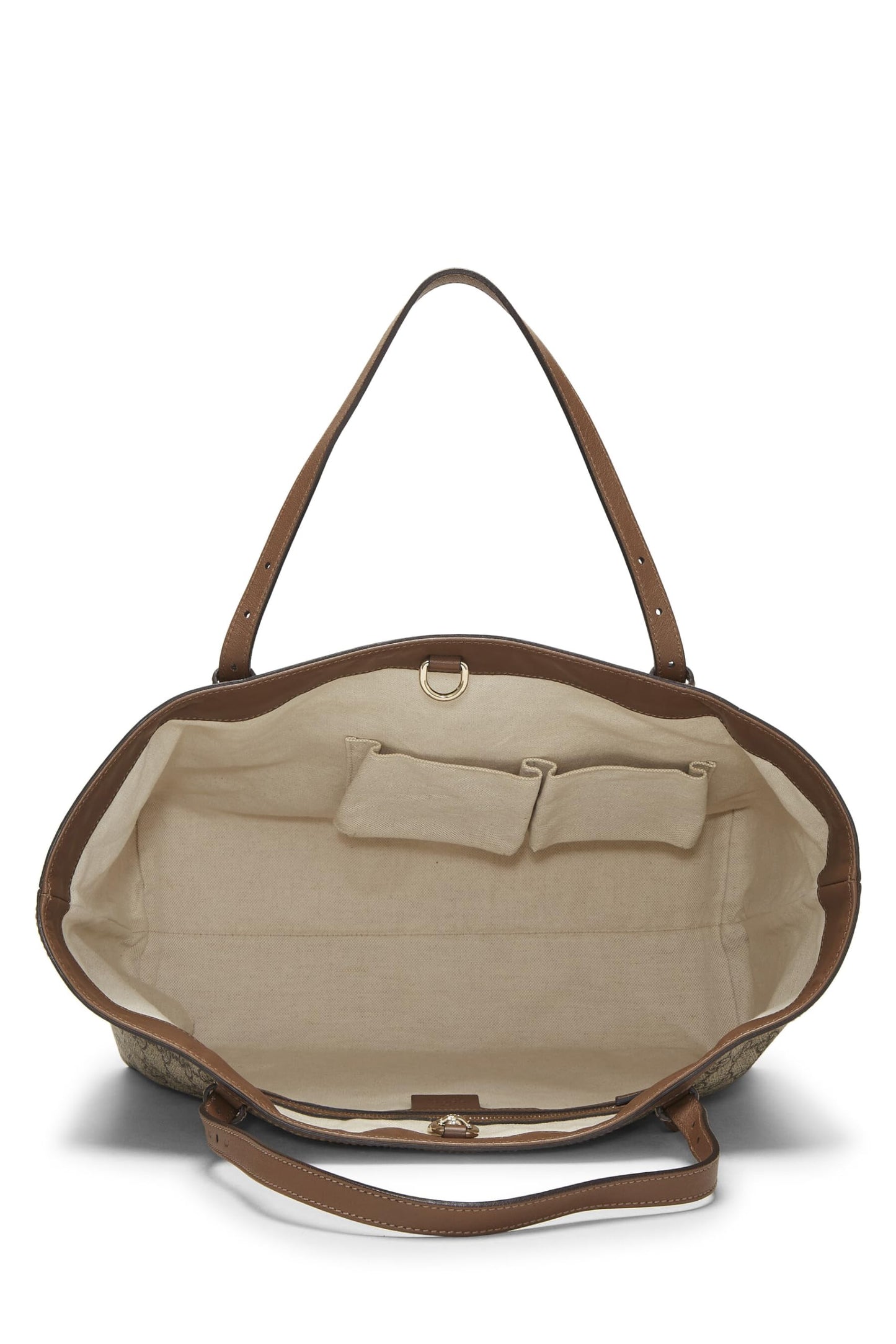 Gucci, sac fourre-tout original en toile GG Supreme d'occasion, marron