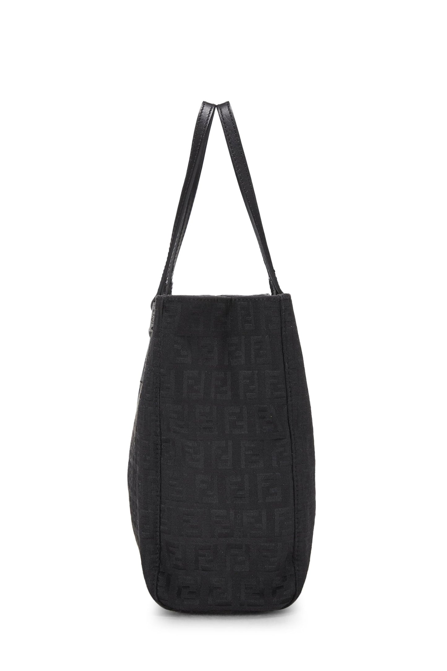 Fendi, sac fourre-tout en toile rose Zucchino, petit modèle, noir