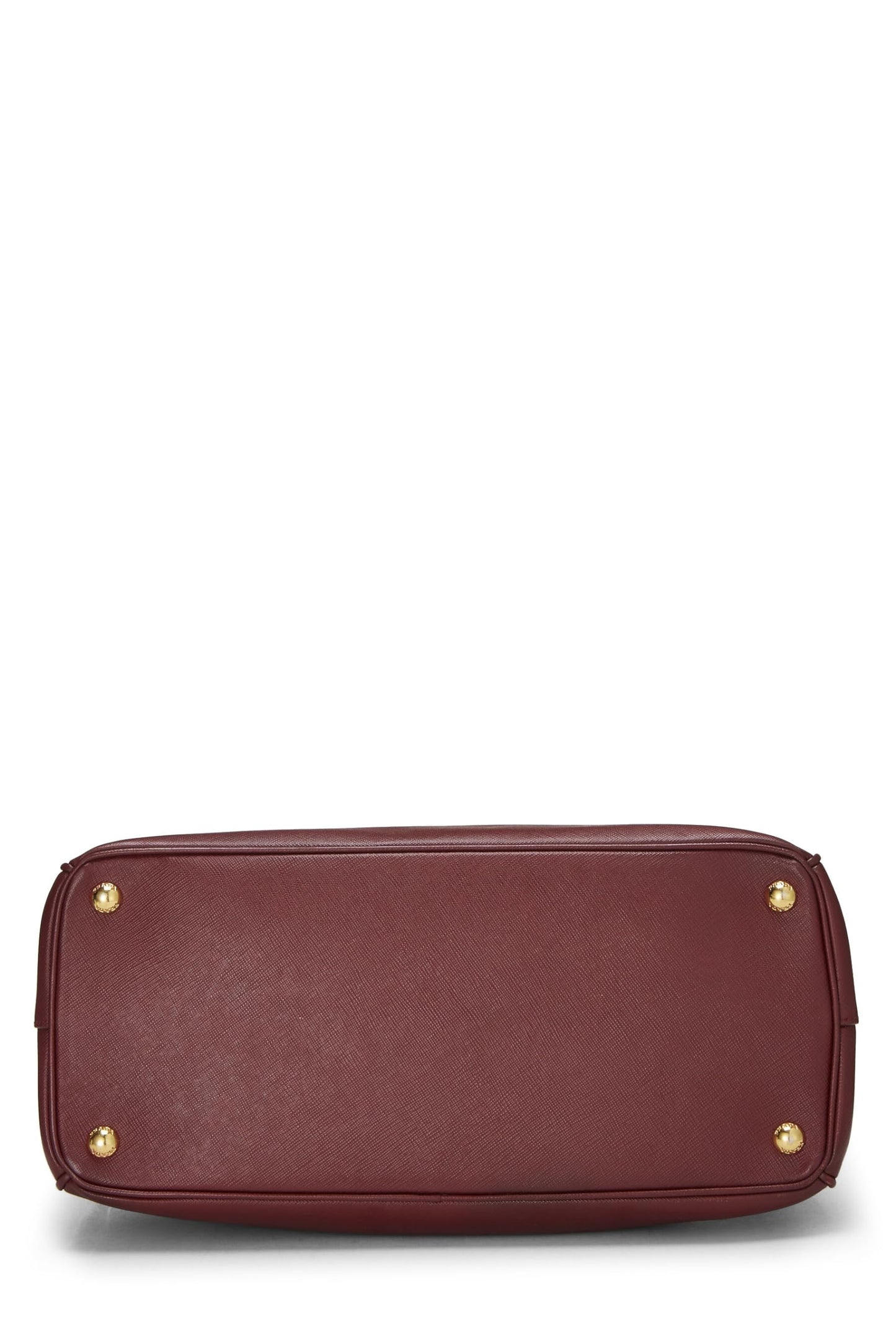 Prada, sac fourre-tout Executive moyen en saffiano bordeaux d'occasion, bordeaux