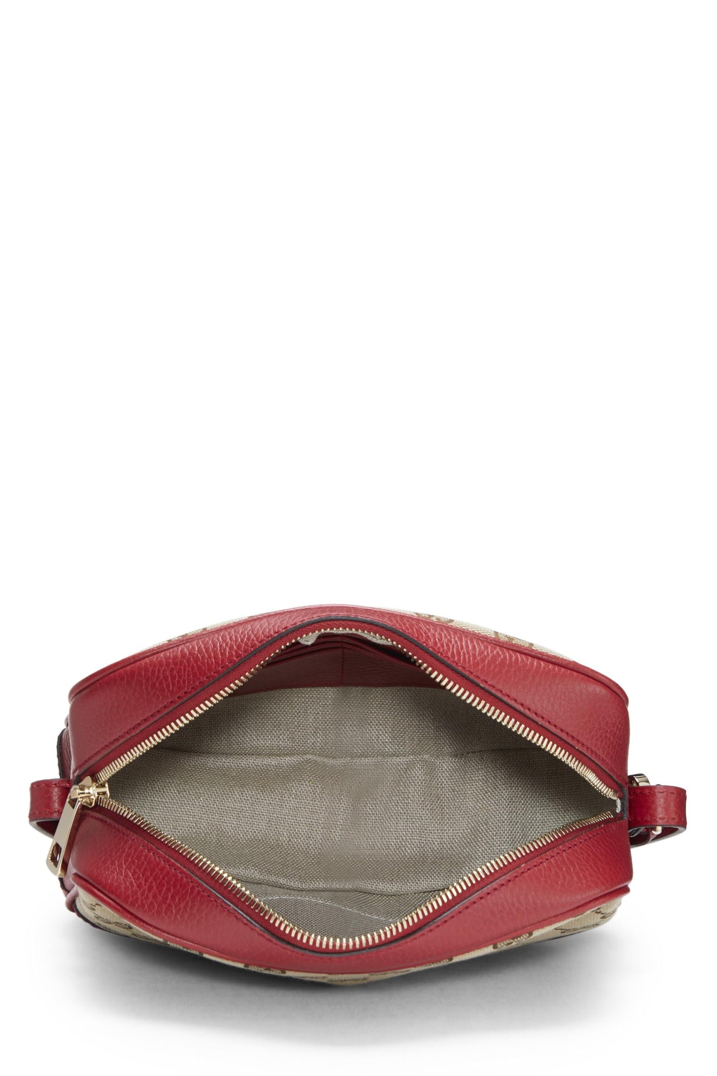 Gucci, Bandolera Bree de lona GG original roja de Pre-Loved, Rojo