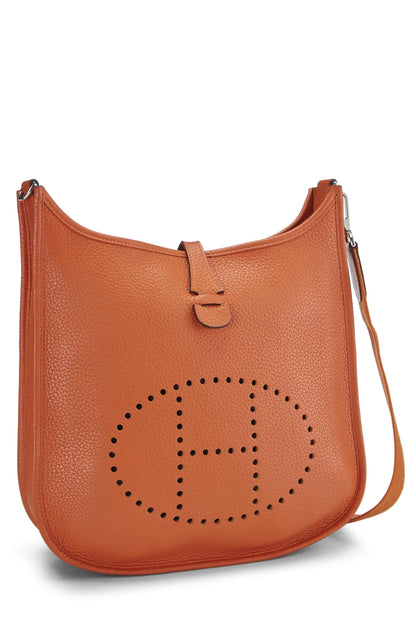 Hermès, Minium Clémence Evelyne III PM Orange d'occasion, Orange