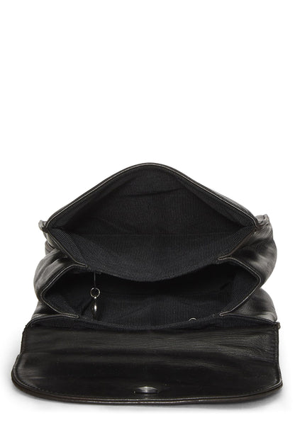 Chanel, Pre-Loved Black Lambskin 'CC' Backpack, Black