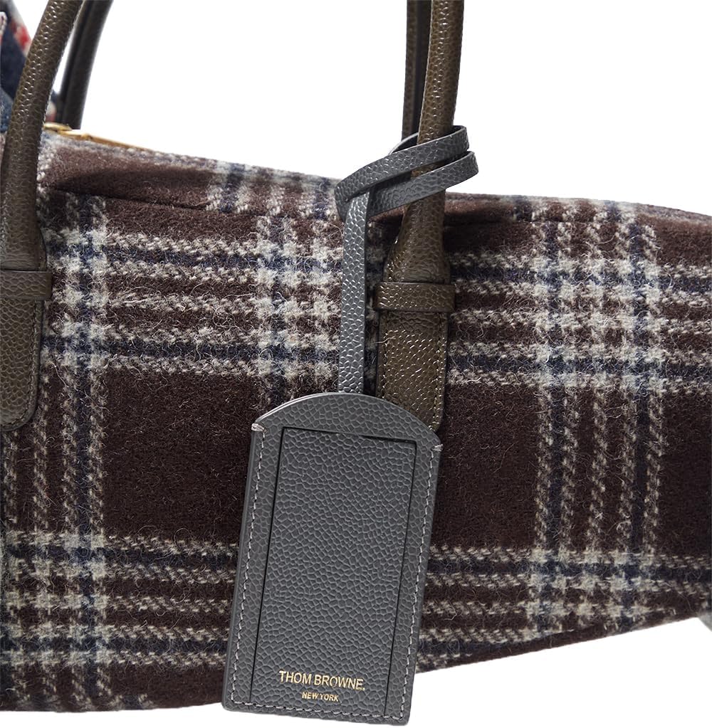 Thom Browne, Pre-loved Hector Plaid - Check Dog Bag, One Size, Plaid