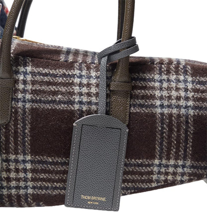 Thom Browne, Pre-loved Hector Plaid - Check Dog Bag, One Size, Plaid