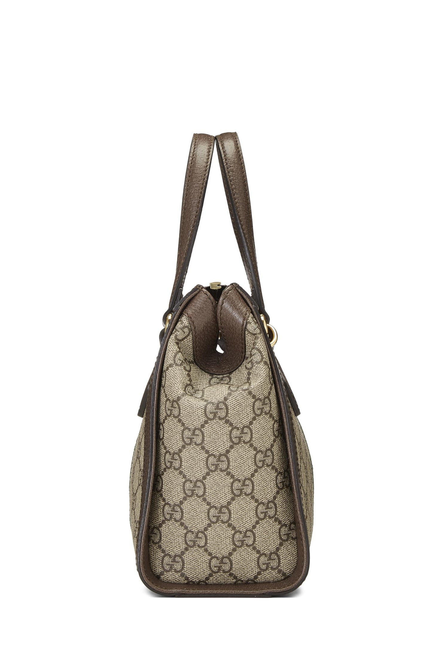 Gucci, sac fourre-tout Ophidia en toile GG Supreme d'origine d'occasion, petit, marron