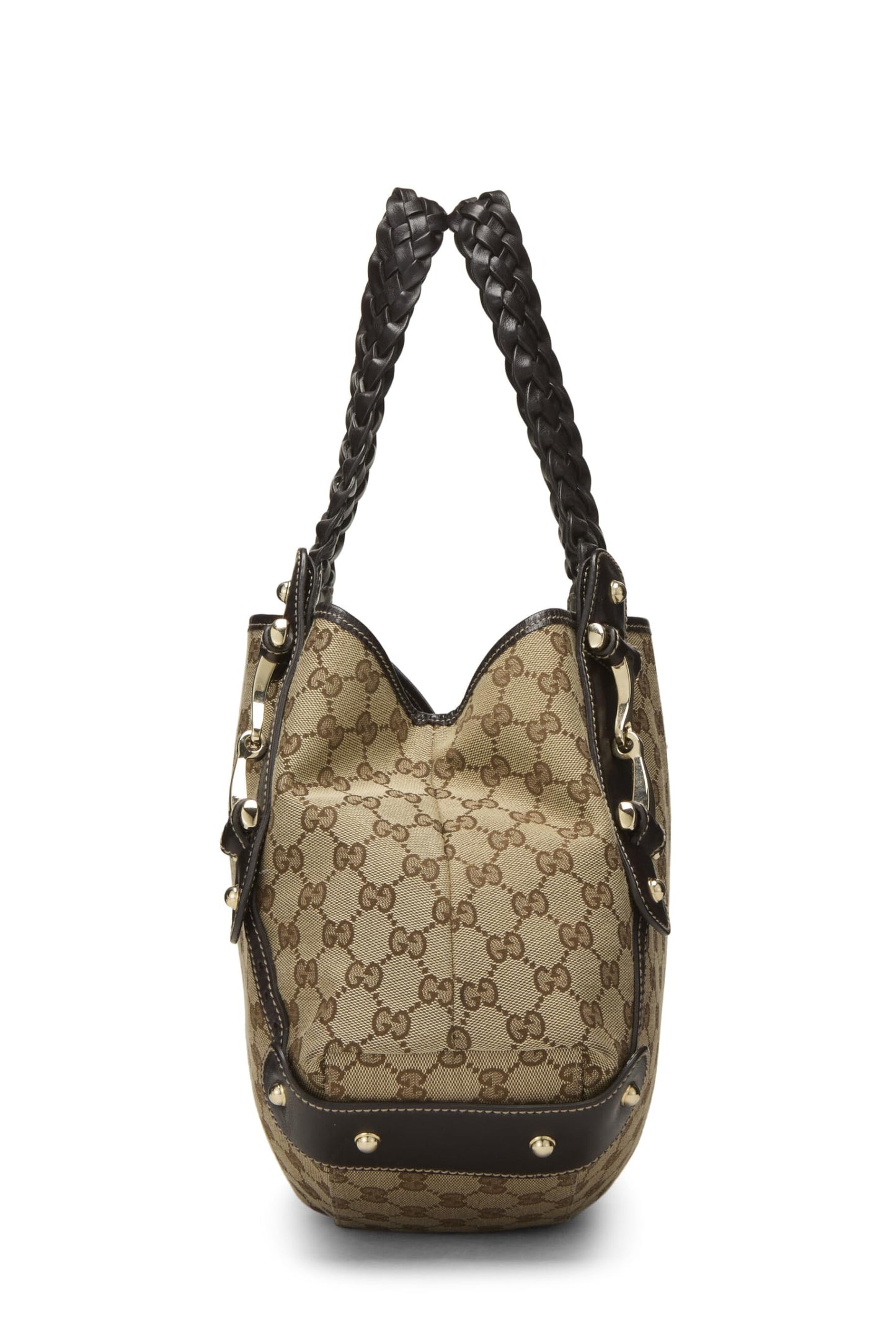 Gucci, Pre-Loved Original GG Canvas Pelham Tote, Brown