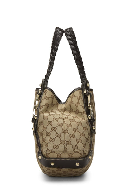 Gucci, sac fourre-tout Pelham en toile GG d'origine d'occasion, marron