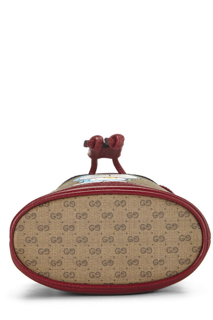 Gucci, Bolso bombonera mini de lona revestida Doraemon x Gucci Pre-Loved, Rojo