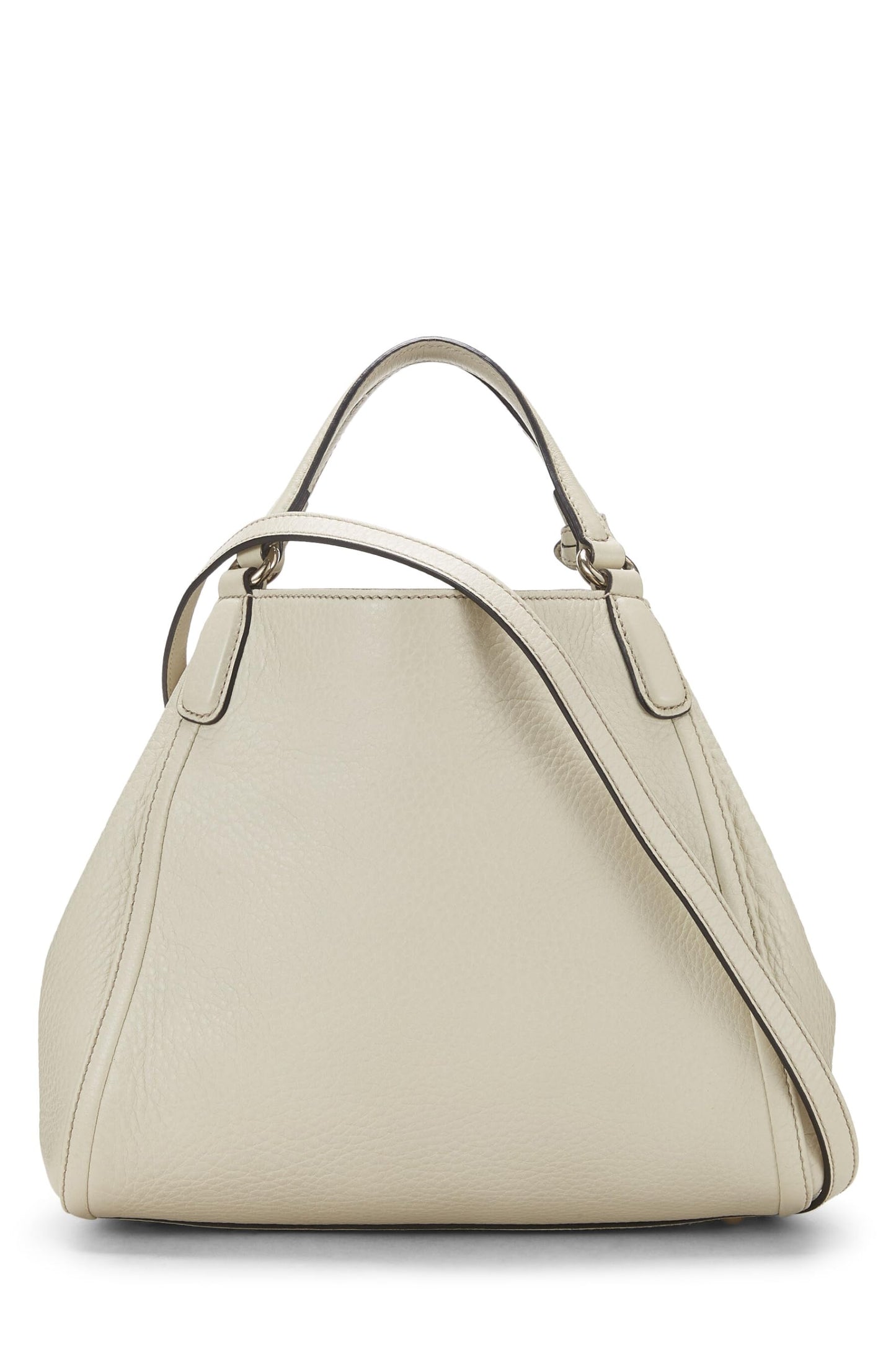 Gucci, Bolso de hombro convertible Soho pequeño de cuero blanco Pre-Loved, Blanco