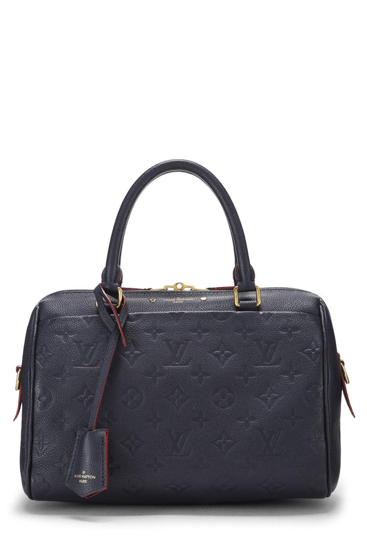 Louis Vuitton, Bandouliere Speedy Empreinte Speedy Bandouliere 25 con monograma azul marino Pre-Loved, Azul marino