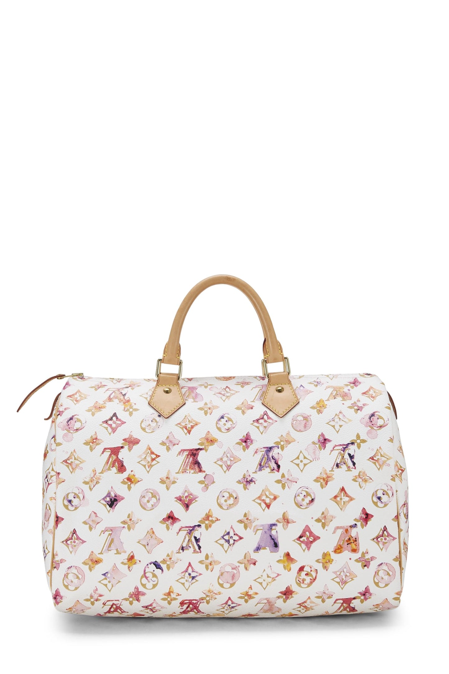 Louis Vuitton, Richard Prince x Louis Vuitton Monogram Watercolor Speedy 35 d'occasion, blanc