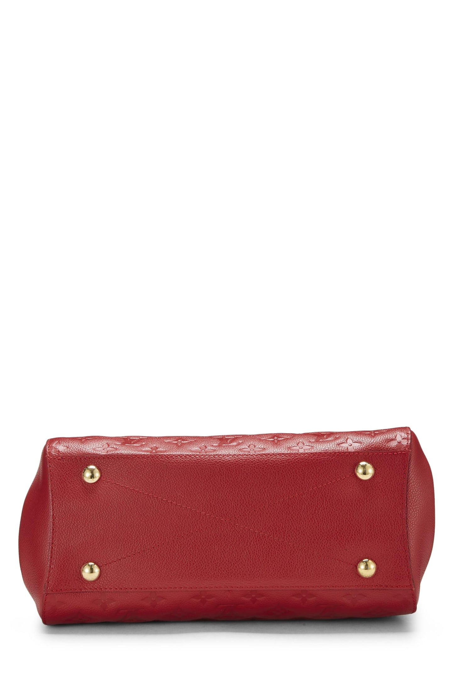 Louis Vuitton, Monogramme rouge pré-aimé Empreinte Montaigne MM, Rouge