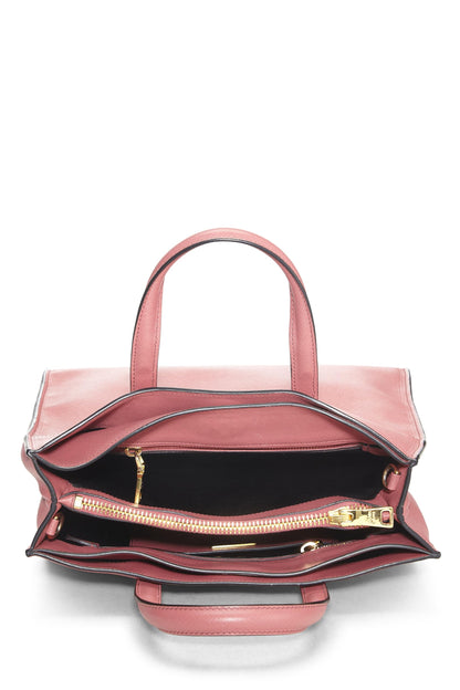 Prada, Pre-Loved Pink Saffiano Tote, Pink