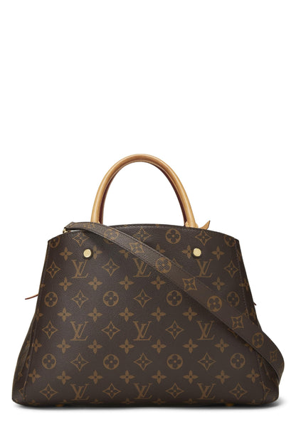 Louis Vuitton, Montaigne MM en toile monogram d'occasion, marron