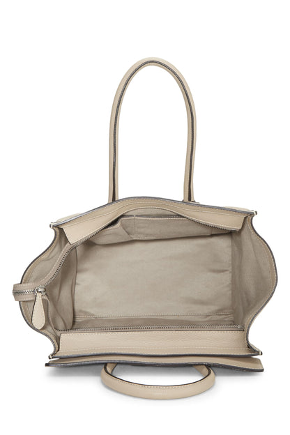 Céline, Mini valise en cuir de veau foulonné beige d'occasion, beige