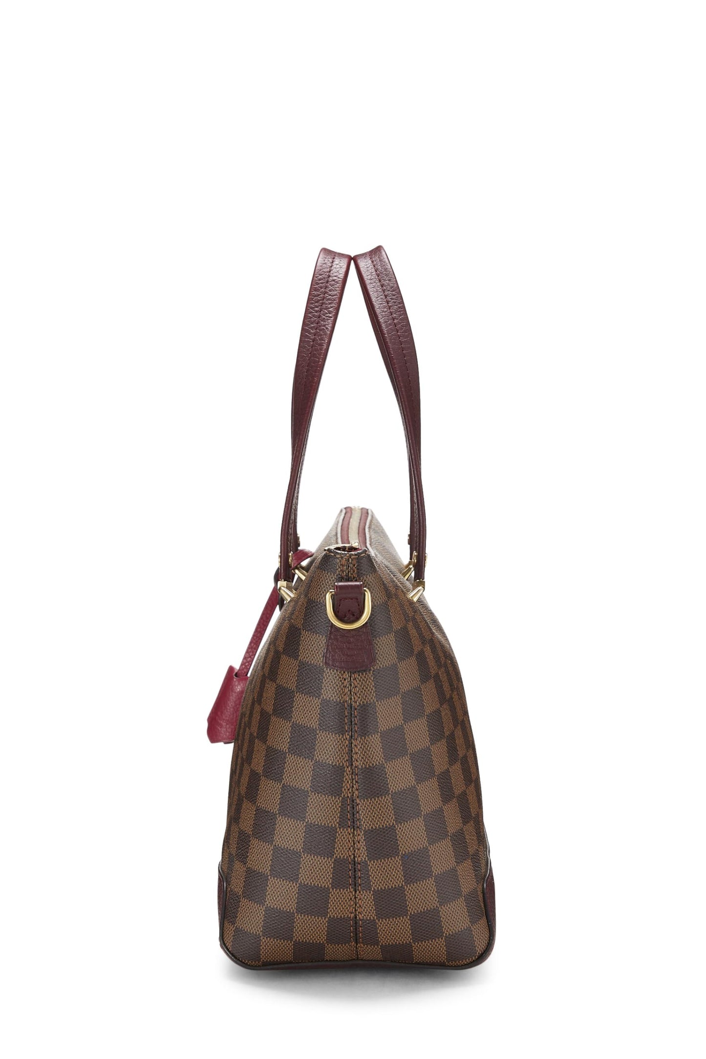 Louis Vuitton, sac fourre-tout Hyde Park Damier Ebene d'occasion, bordeaux