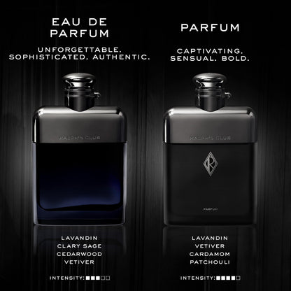 PARFUMS Ralph Lauren Ralph's Club - Parfum - Eau de Cologne pour homme - Boisé et ambré - Avec lavandin, vétiver, cardamome et patchouli - Parfum intense - 50 ml