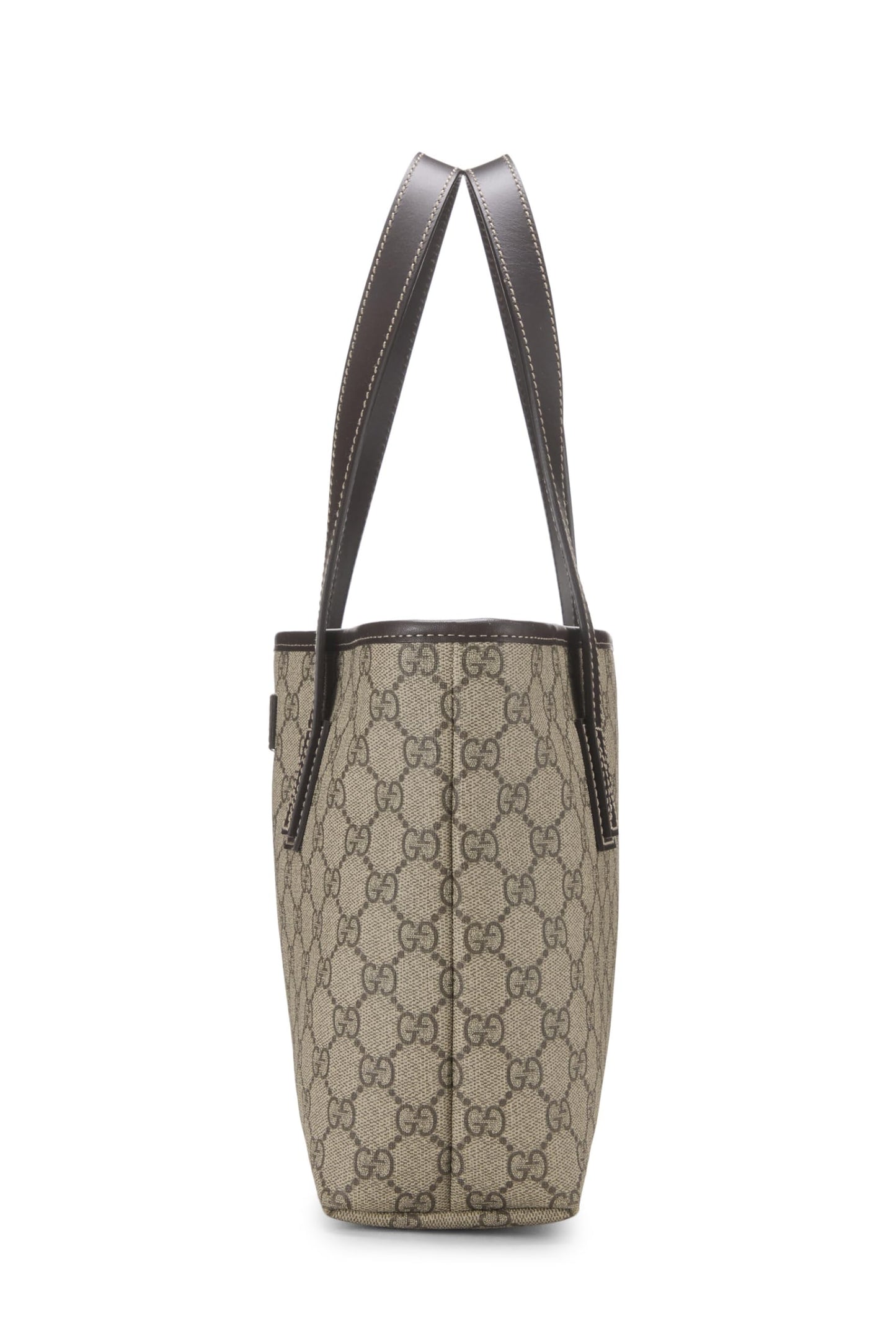 Gucci, sac fourre-tout en toile GG Supreme Original d'occasion, petit, marron